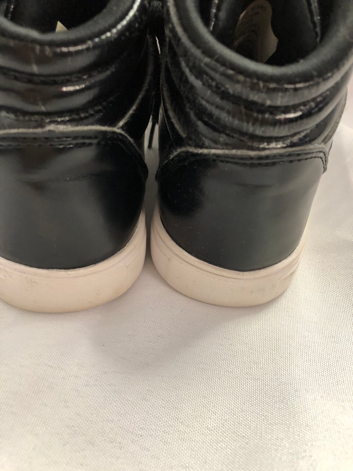 Pre-Owned Hip Hop Sneakers Weissman Kids 11M High Top W360 Vinyl Black