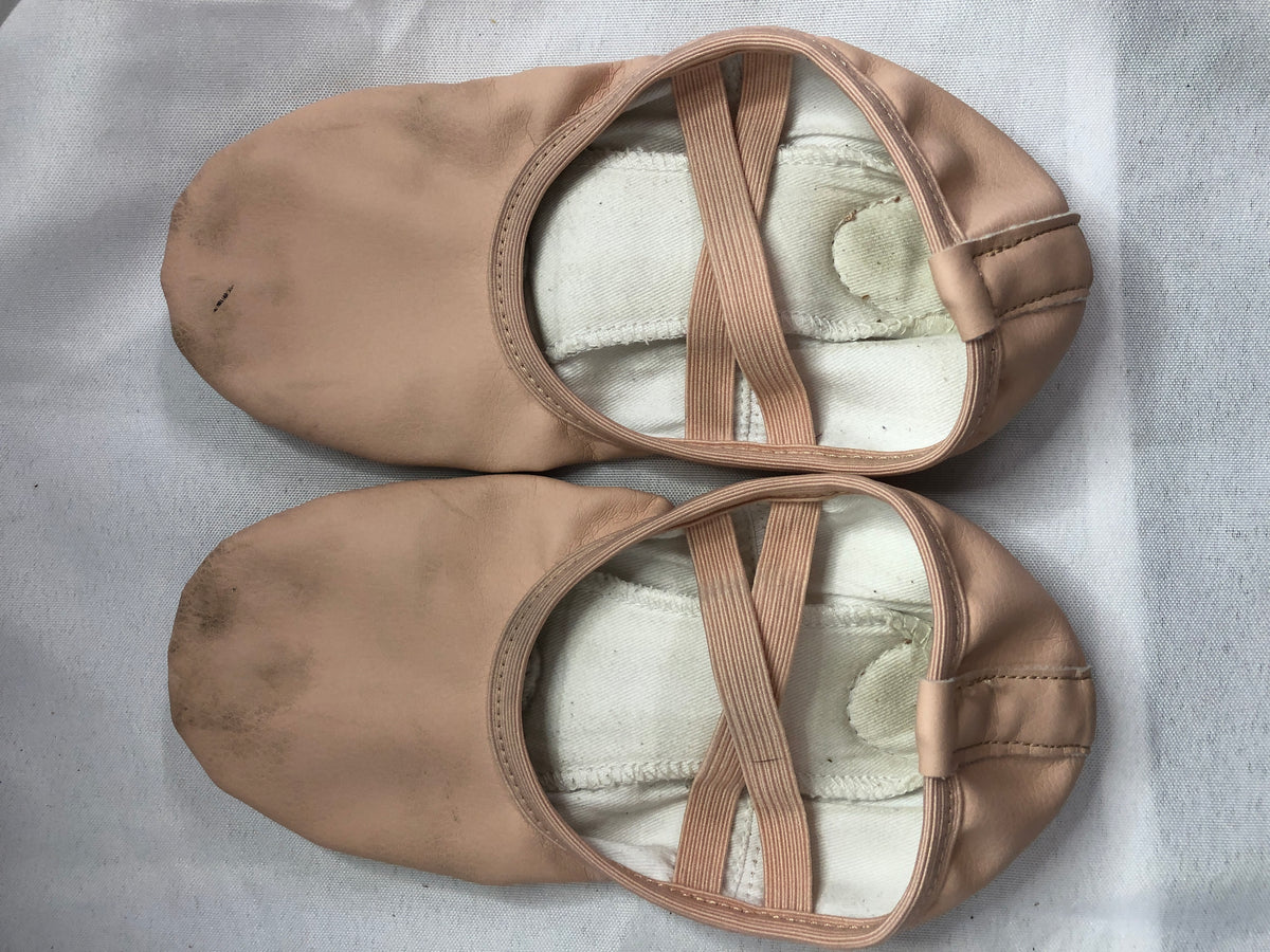 Pre-Owned Ballet Shoes Stelle Child 5M Leather Double Strap Split Sole