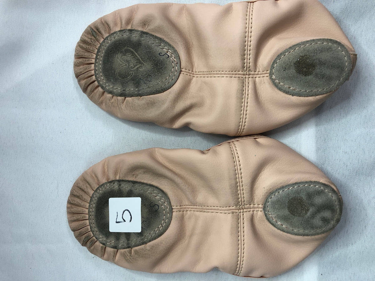 Pre-Owned Ballet Shoes Stelle Child 5M Leather Double Strap Split Sole