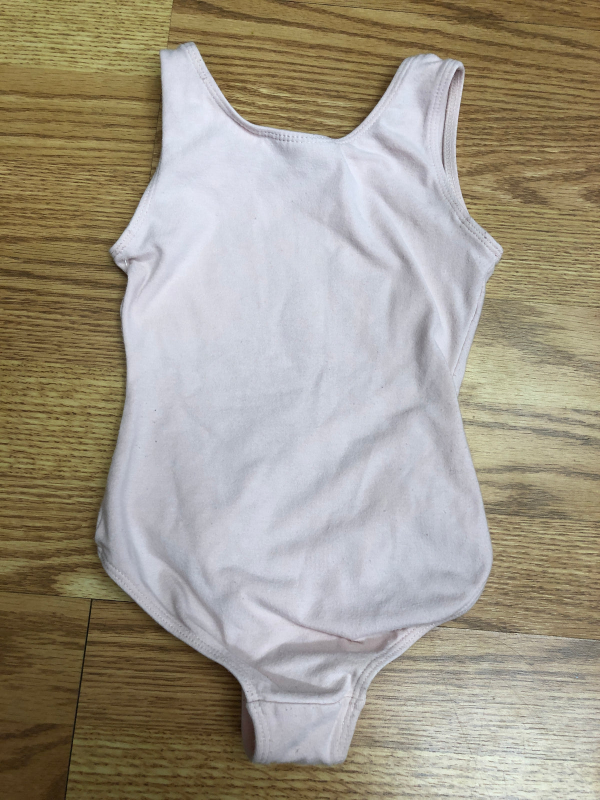 Pre-Owned Leotard Small Child Lt Pink Freestyle Sparkle Flutter Sleeve Cotton