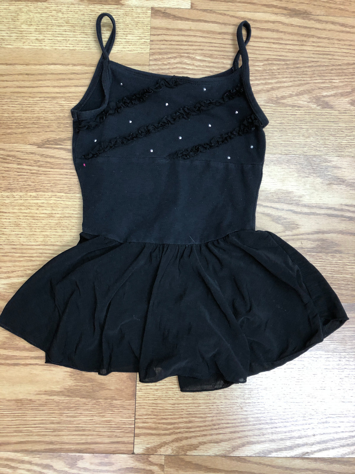 Pre-Owned Leotard Dress Freestyle Medium Child Black Tutu Cotton Ballet Tap