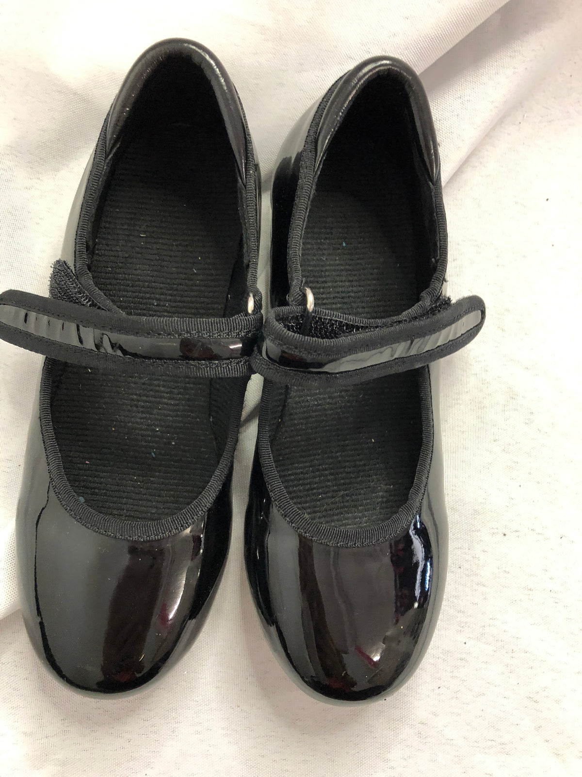 Pre-Owned Dance Tap Shoes Stelle Child 13M Mary Jane easy Strap Black