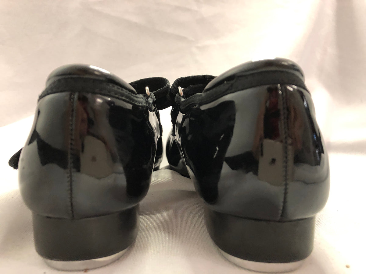 Pre-Owned Dance Tap Shoes Stelle Child 13M Mary Jane easy Strap Black