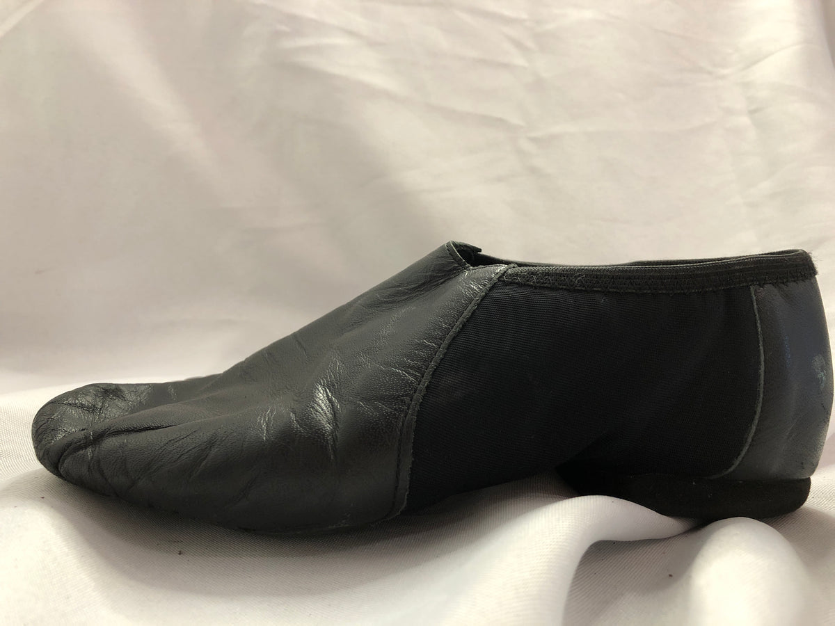 Pre-Owned Jazz Shoes DanzNMotion Adult 7M Stretch Leather Pull On Split Sole