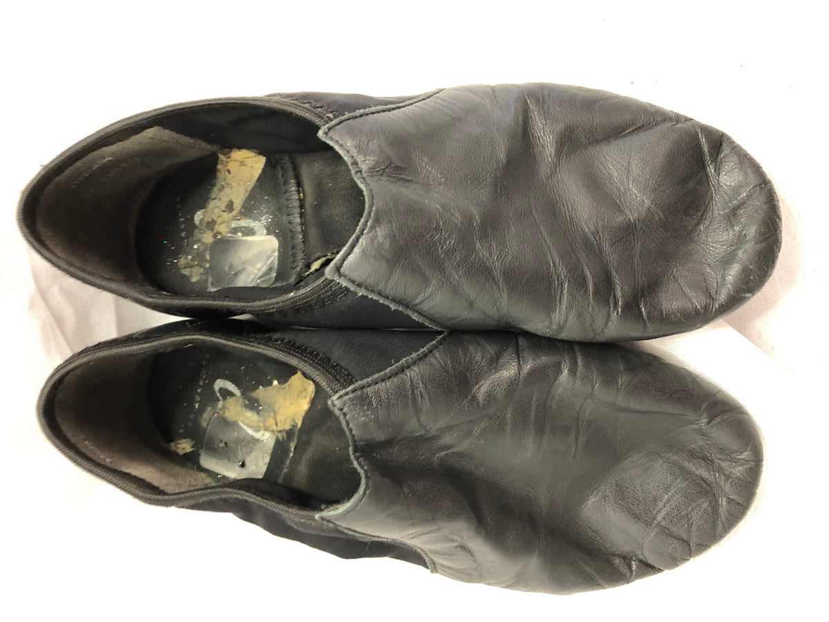 Pre-Owned Jazz Shoes DanzNMotion Adult 7M Stretch Leather Pull On Split Sole
