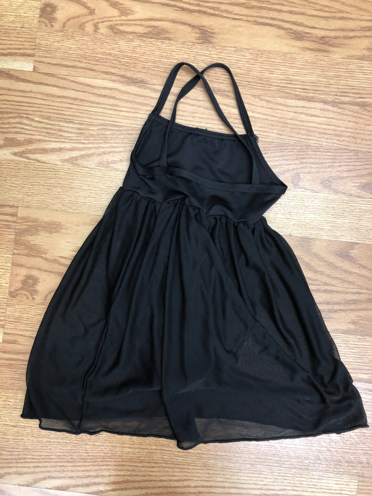 Pre-Owned Leotard Dress Black Motionwear Camisole Medium Child Tap Ballet