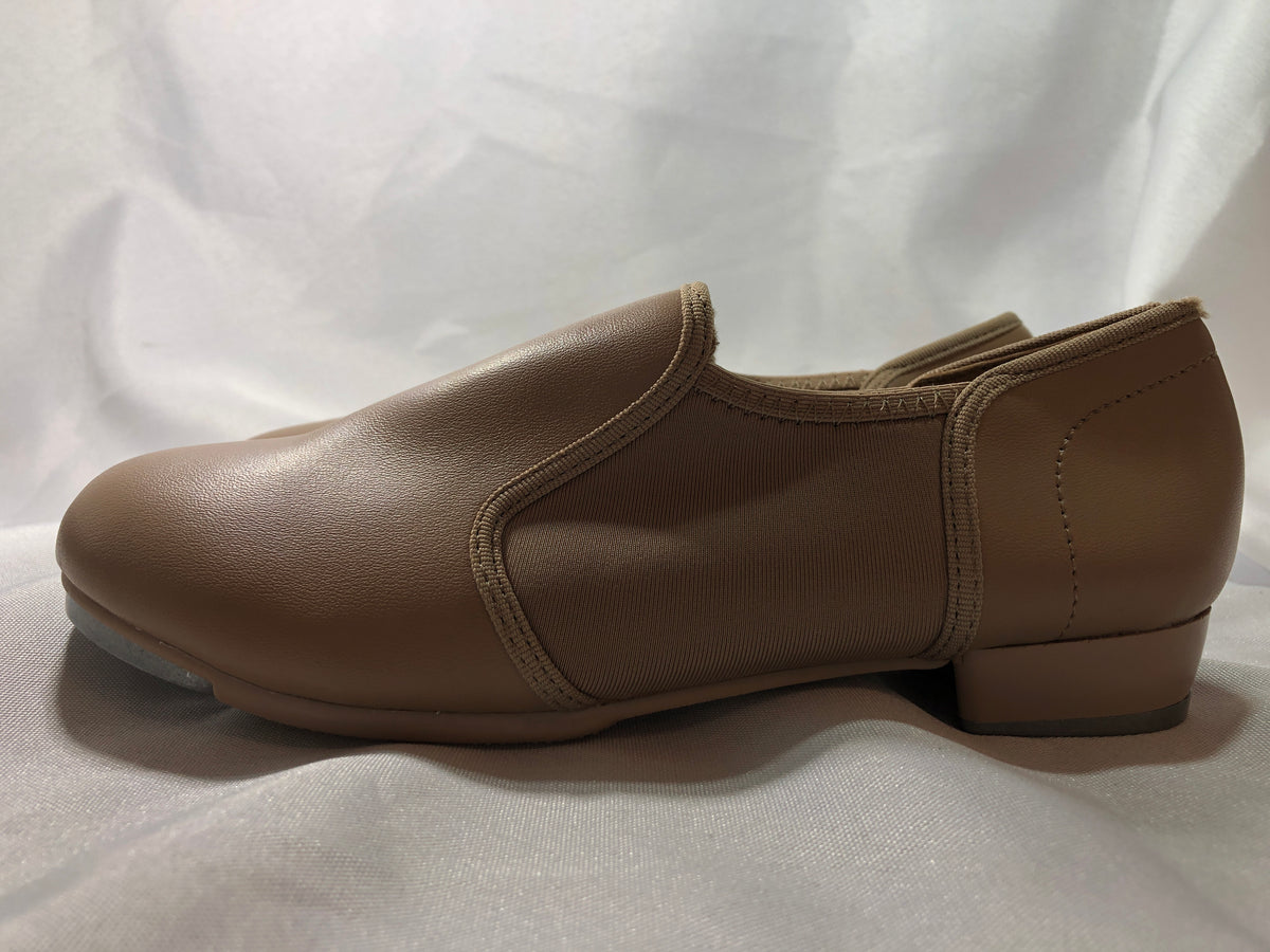 Pre-Owned Slip On Tap Shoes Danz N Motion 953 Kids 4M Tan