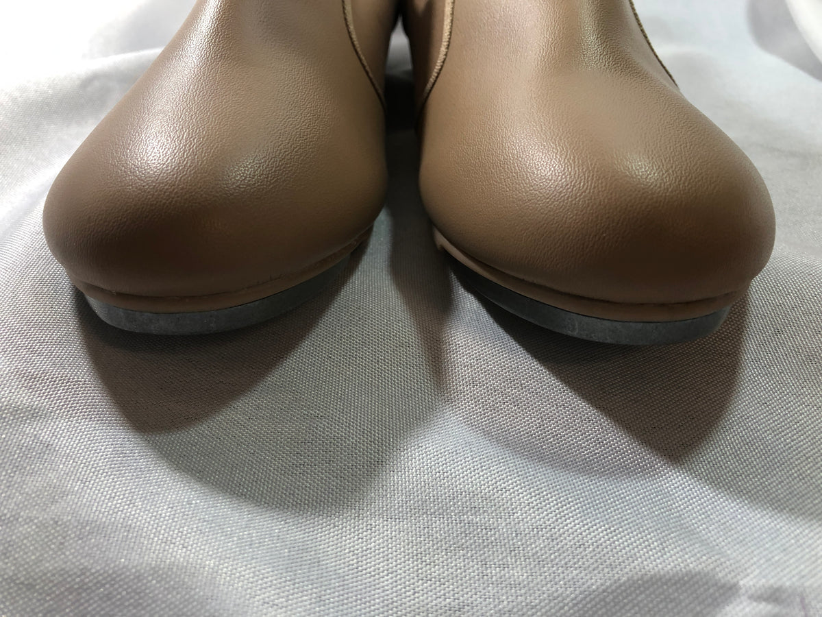 Pre-Owned Slip On Tap Shoes Danz N Motion 953 Kids 4M Tan