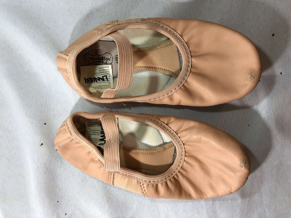 Pre-Owned Ballet Shoes Revolution 150 Pink Child 3M Leather Split Sole Stretch