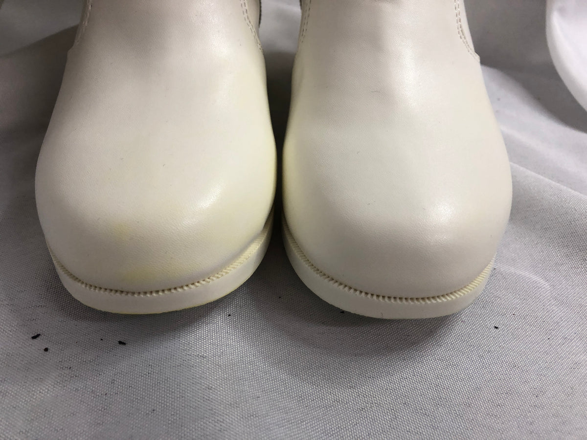 Pre-Owned Parade Shoes Gotham 5M Knee High Zip Up Rubber Soles