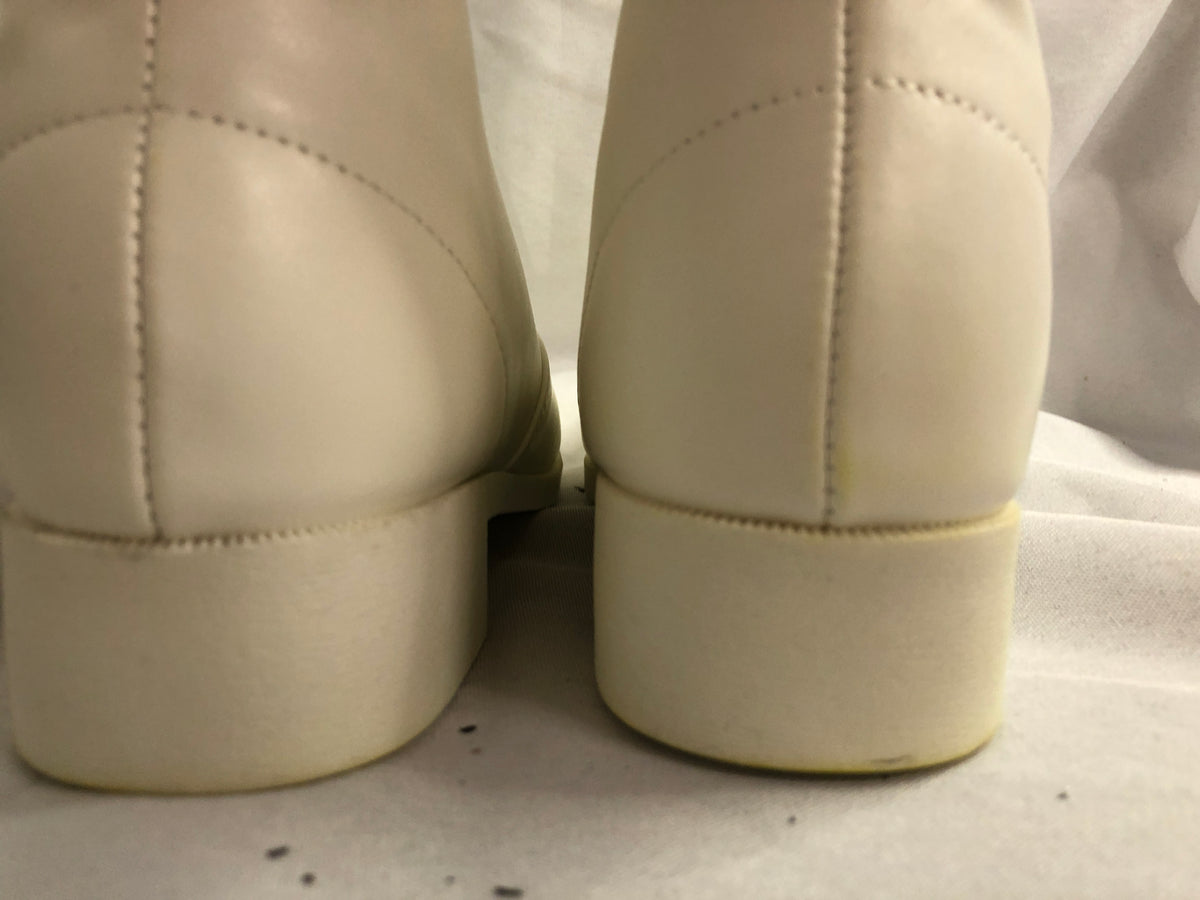 Pre-Owned Parade Shoes Gotham 5M Knee High Zip Up Rubber Soles
