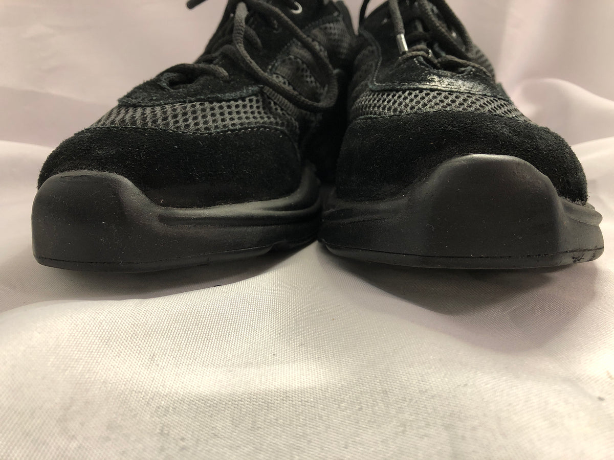 Pre-Owned Hip Hop Jazz Sneakers So Danca Black Adult 12M Black Suede