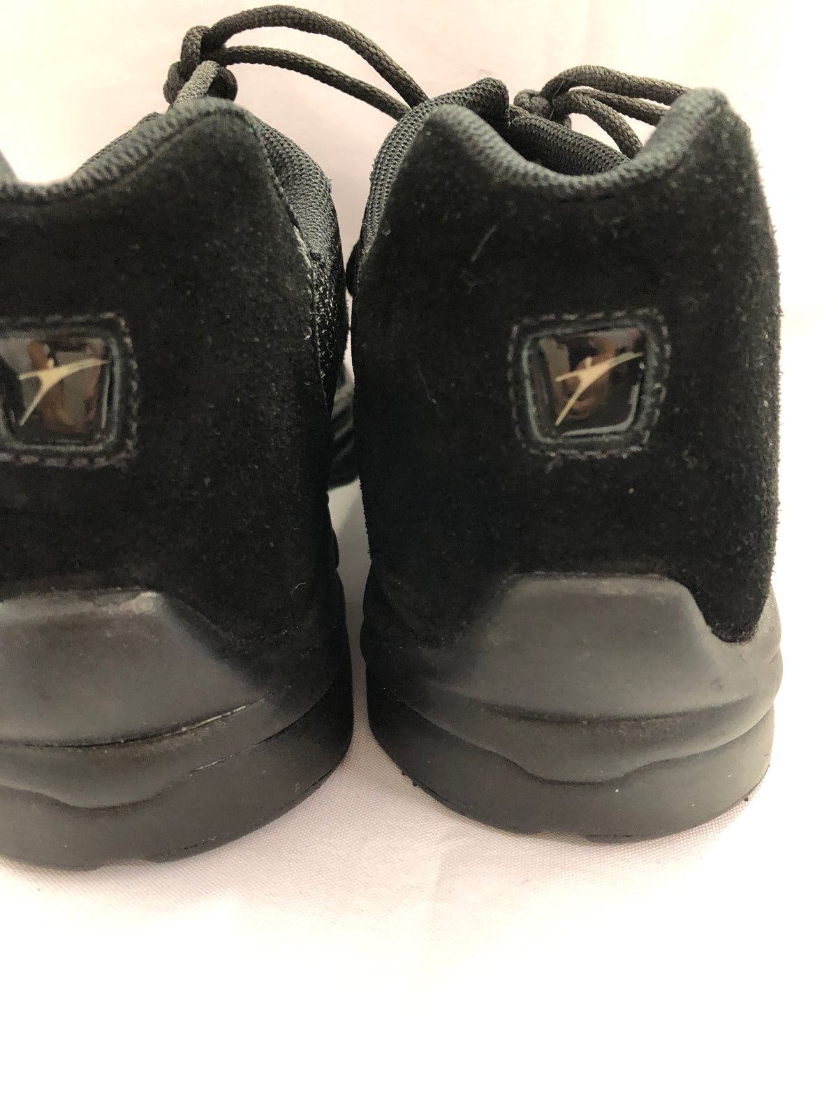 Pre-Owned Hip Hop Jazz Sneakers So Danca Black Adult 12M Black Suede