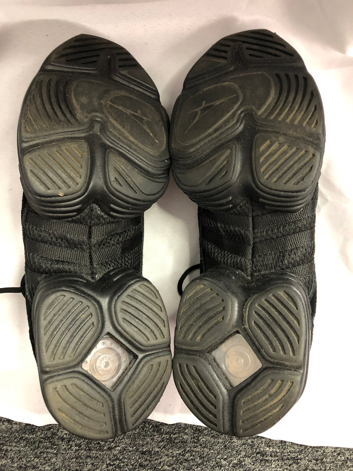 Pre-Owned Hip Hop Jazz Sneakers So Danca Black Adult 12M Black Suede