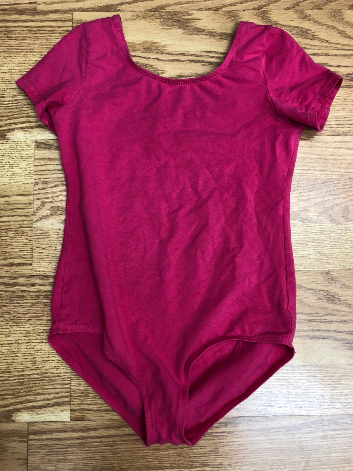 Pre-Owned Leotard 3XL Child Hot Pink Cotton Ballet Tap Jazz
