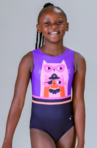 New Gymnastics Leotard Destira Pirate Cat Halloween Child Sizes