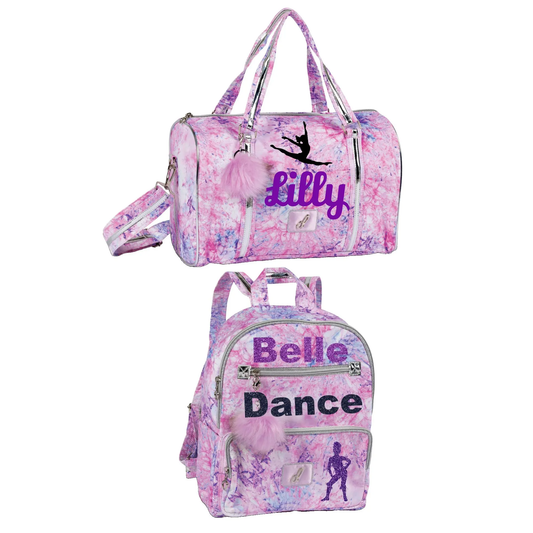 Personalized Glitter Duffle Bags