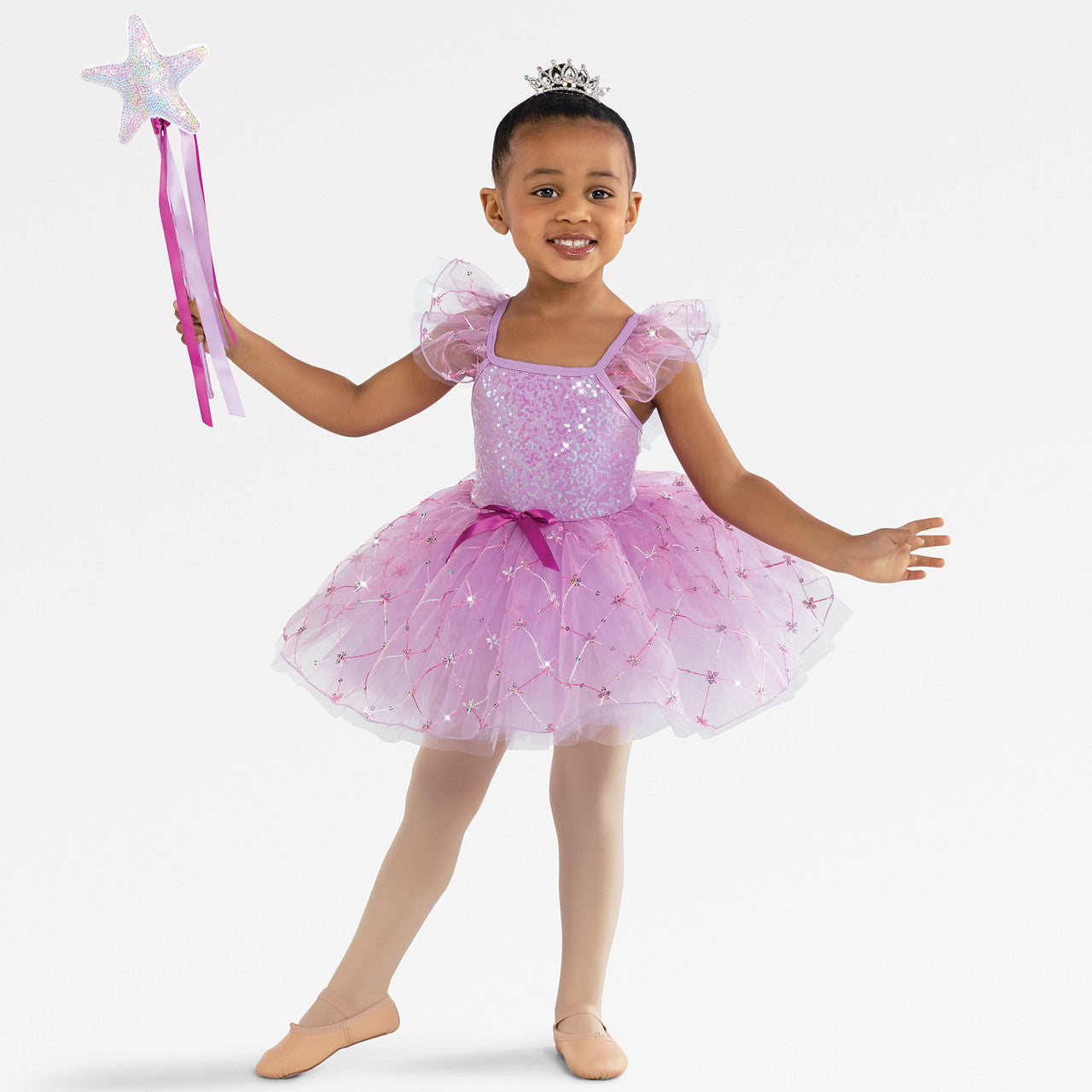 Pre-Owned Costume Small Child Purple Revolution RC18608 Ballet Tap Pageant Sequin Tutu