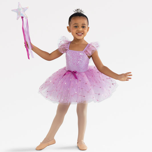 Pre-Owned Costume Small Child Purple Revolution RC18608 Ballet Tap Pageant Sequin Tutu