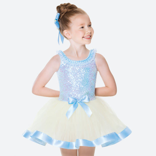 Pre-Owned Costume Ballet Medium Child Blue Revolution RC19830 Tap Dress Up