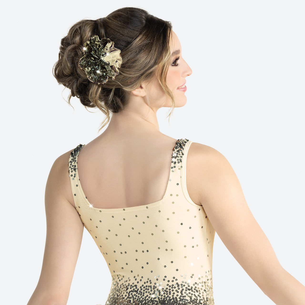 Pre-Owned Costume Small Adult Ivory Revolution RC24554 Ballet Pointe YAGP Sequin Dress