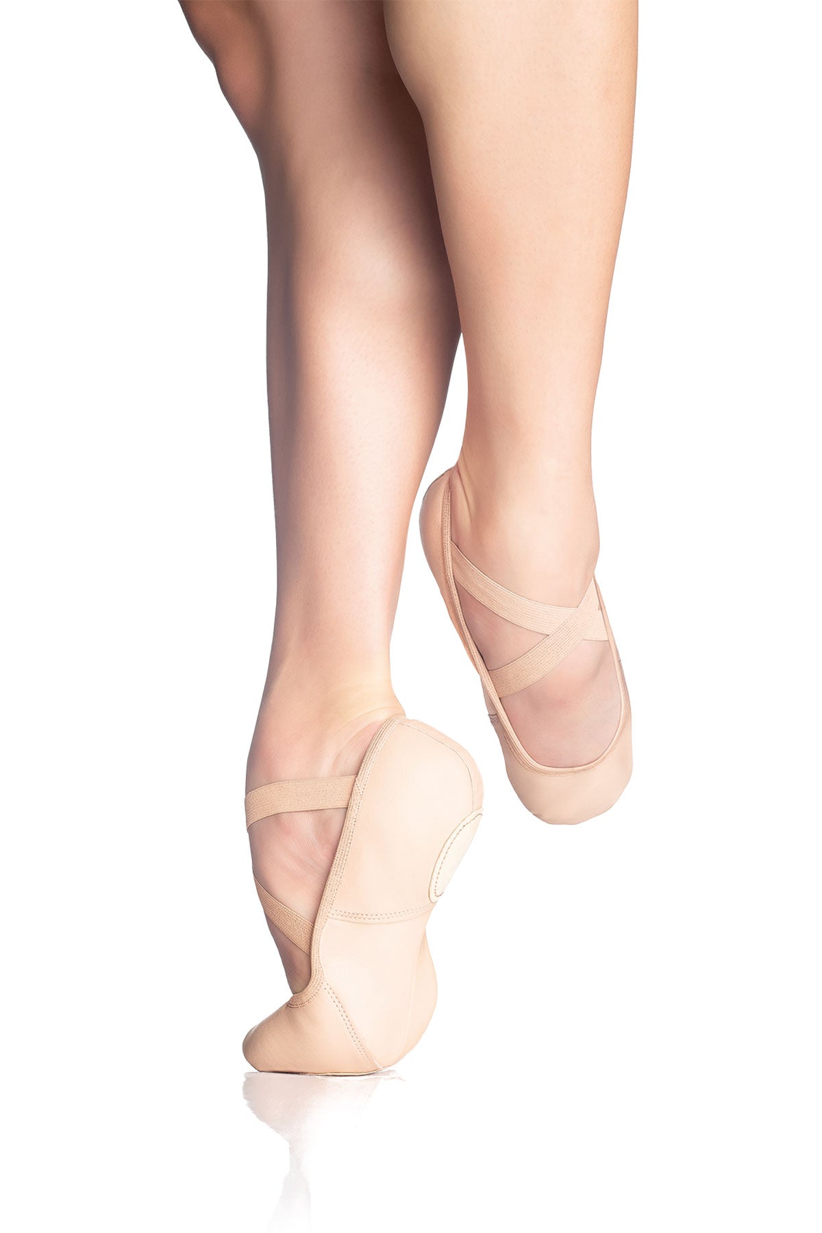 NEW Ballet Shoes So Danca SD110S Child Sizes Pink Leather Cross Straps Split Sole