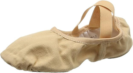 Pre-Owned Ballet Shoes So Danca Adult 15C No Tie Drawstring Canvas Cross Straps Split Sole