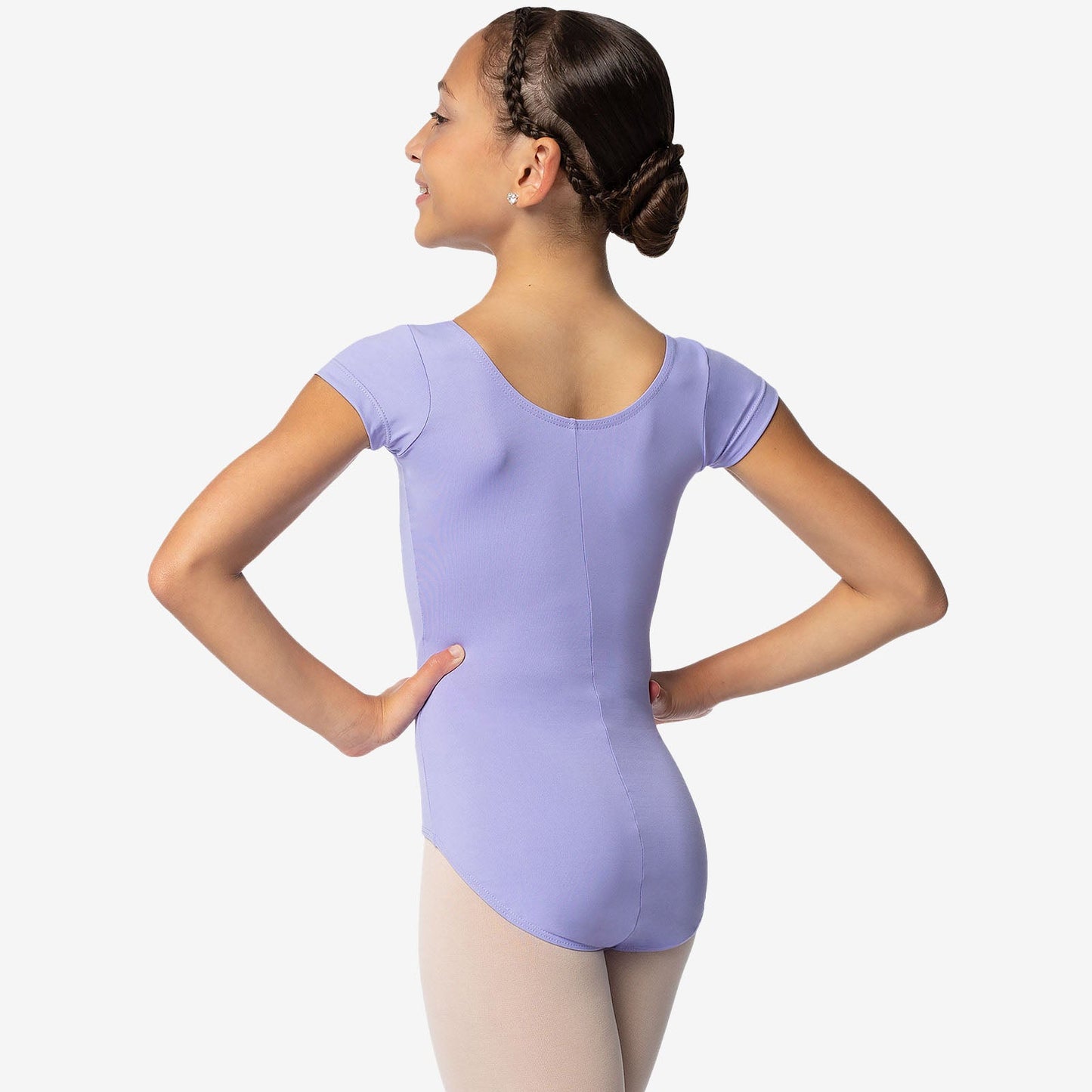 Pre-Owned Leotard So Danca SL13 Int Child 6x-7 Dark Purple Ballet Jazz Tank Princess Seam Short Sleeve
