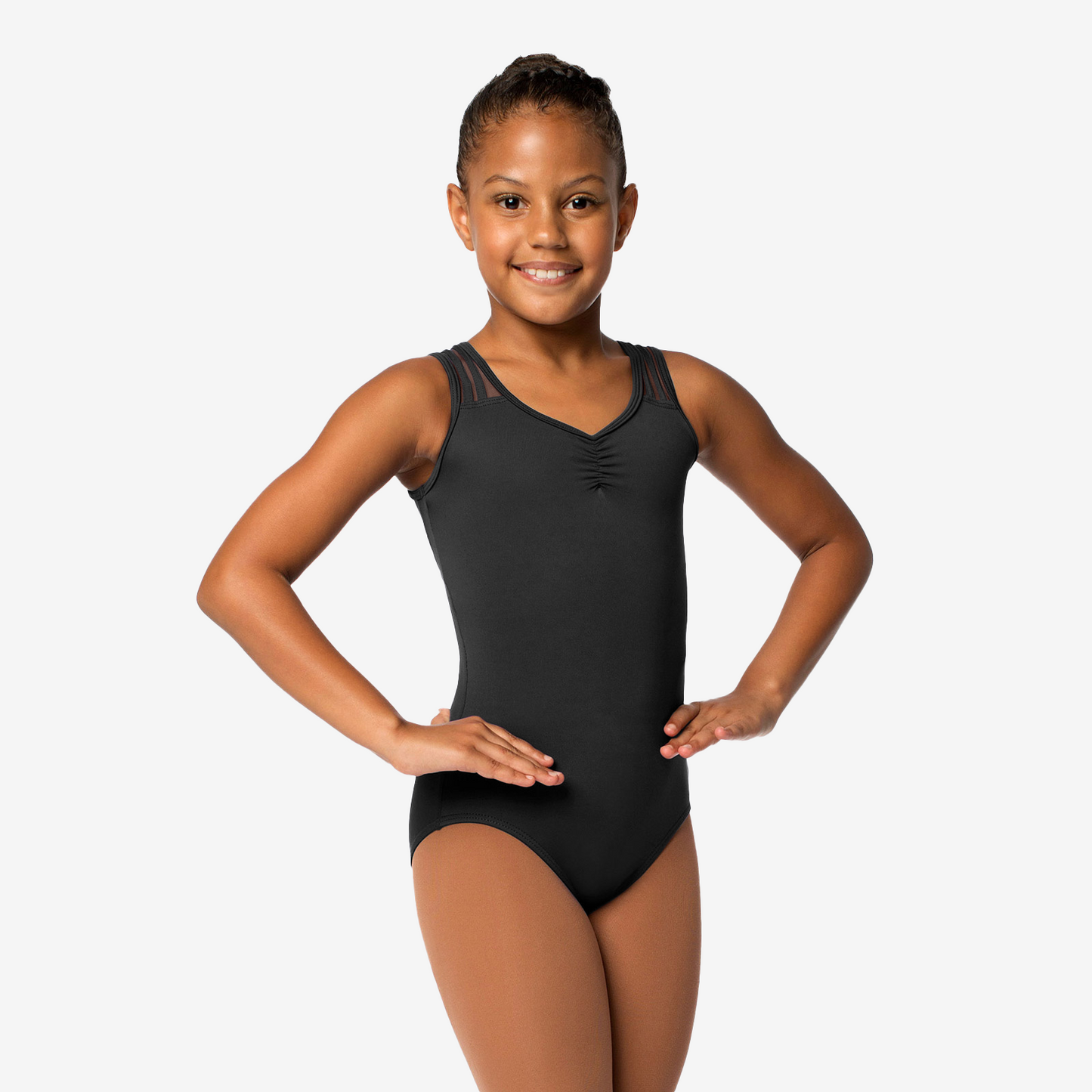 New Leotard So Danca SL136-Perla Leotard Child Mesh Back