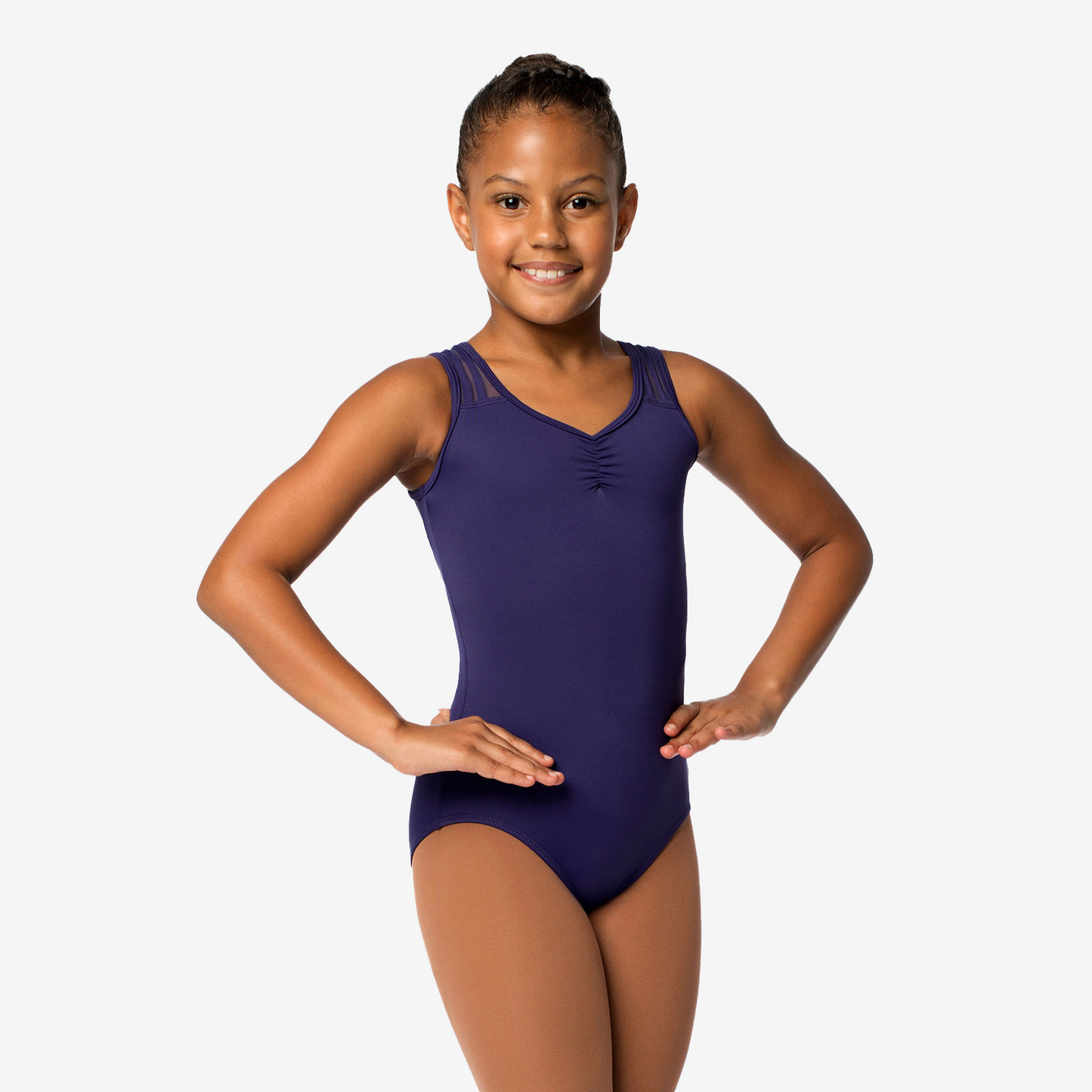 New Leotard So Danca SL136-Perla Leotard Child Mesh Back