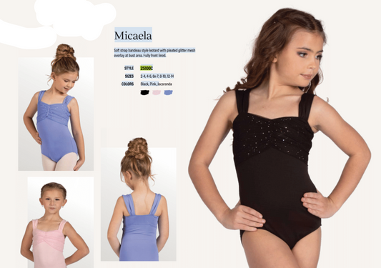 Girls Leotard by DanzNMotion 25100C MICAELA LEOTARD