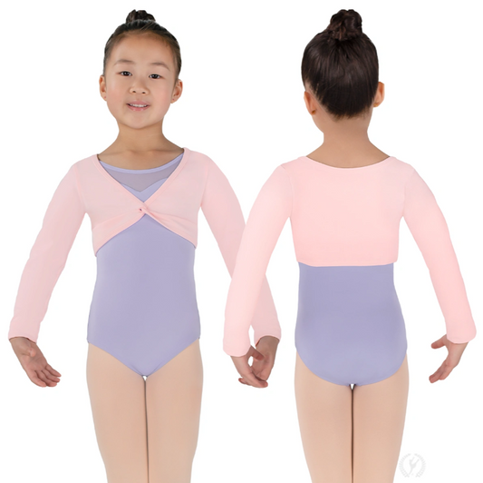 New Top Crop Shrug Eurotard 10519 Long Sleeve Cotton Child Sizes
