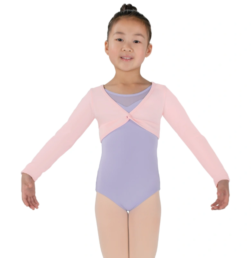 New Top Crop Shrug Eurotard 10519 Long Sleeve Cotton Child Sizes