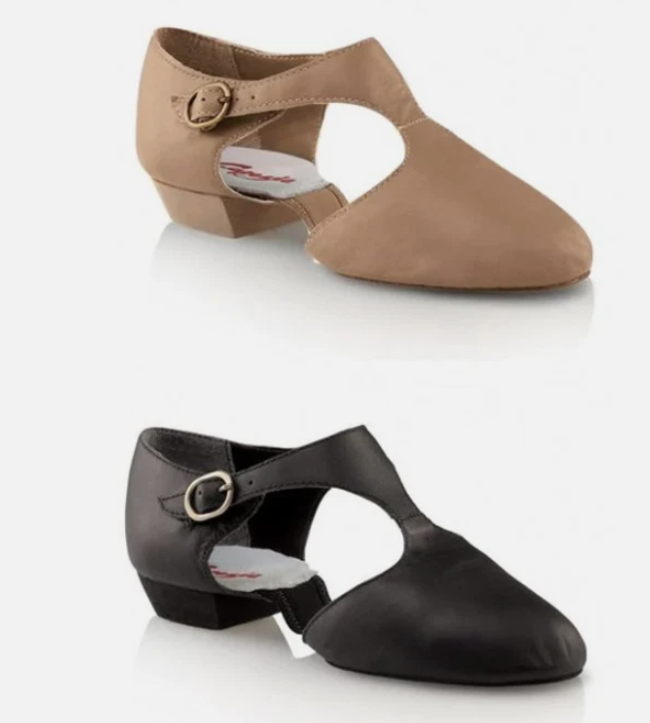 New Closeout Jazz Pedini Capezio 321C Tan Black Child Sizes