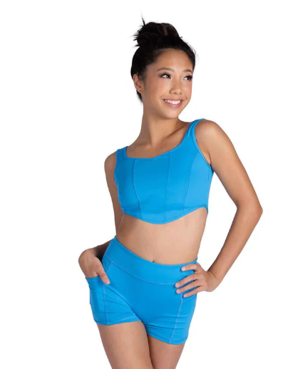 New Shorts Danz N Motion 26402C Parker High Waist Pockets Convention Wear Jazz