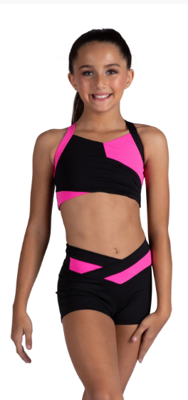 New Shorts Danz N Motion 26404C 2 tone Convention wear Jazz Acro