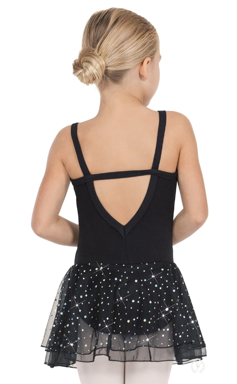 NEW Leotard Dress Eurotard Intermediate Child 6x-7 Pink Sparkle Skirt Ballet Tap
