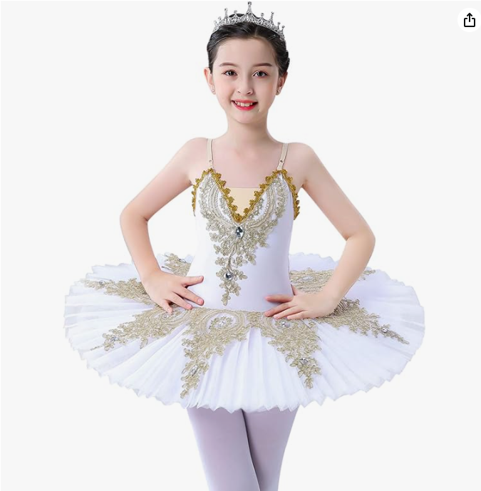 Pre-Owned Costume Intermediate Child Amazon White Ballet Pointe Swan Lake