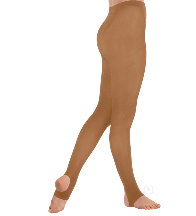 New Tights Eurotard 217 Women's Stirrup True Non Run Microfiber Tights