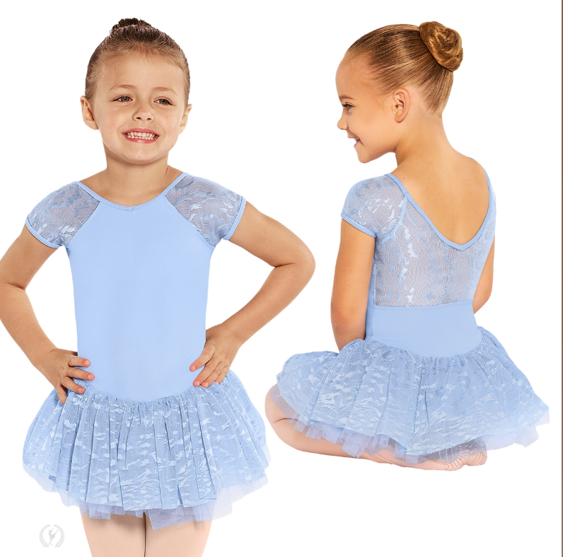 New Leotard Dress Eurotard 7836 Sparkle Short Sleeve Tutu Ballet Tap