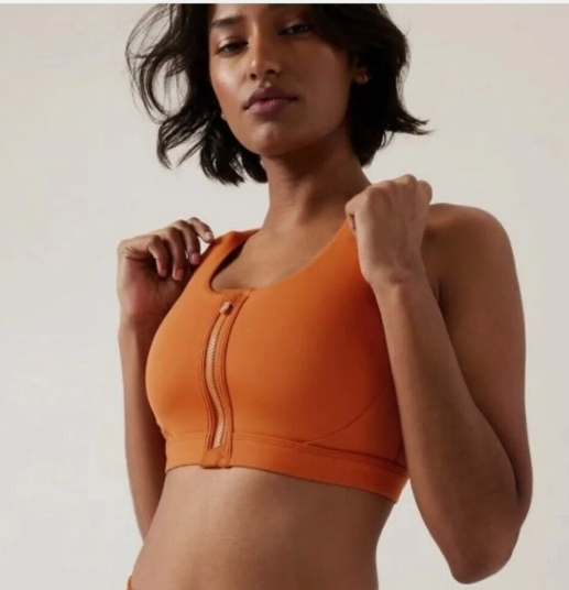 Pre-Owned Sports Bra X-Small Adult Orange Athleta Crop Top Jazz Contemporary