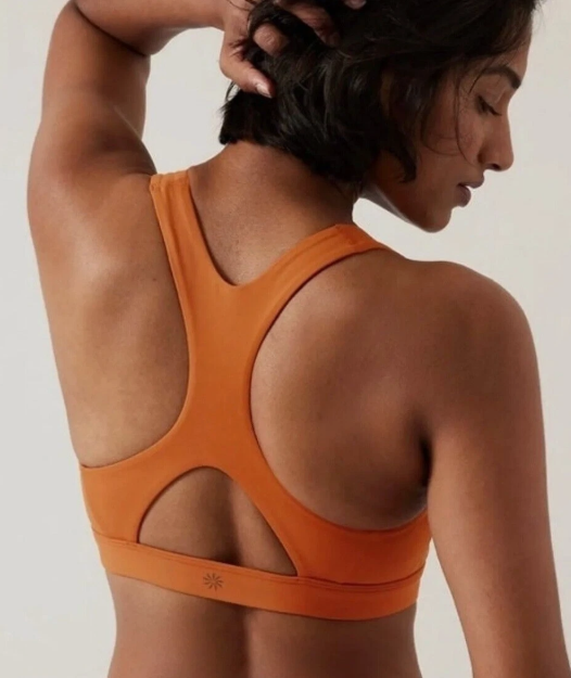 Pre-Owned Sports Bra X-Small Adult Orange Athleta Crop Top Jazz Contemporary