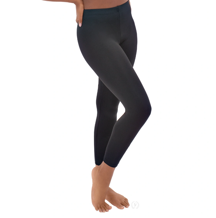 New Leggings Eurotard 44333 Black Ankle Length Chidl Sizes