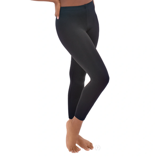 New Leggings Eurotard 44333 Black Ankle Length Chidl Sizes
