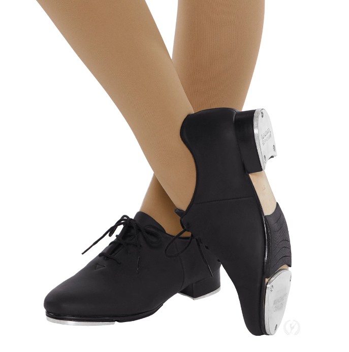 New Tap Shoes Eurotard Toro Child & Youth Sizes in Black Oxford Leather