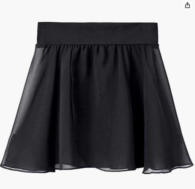 Pre-Owned Ballet Skirt Black Medium Child Stelle Jazz Tap