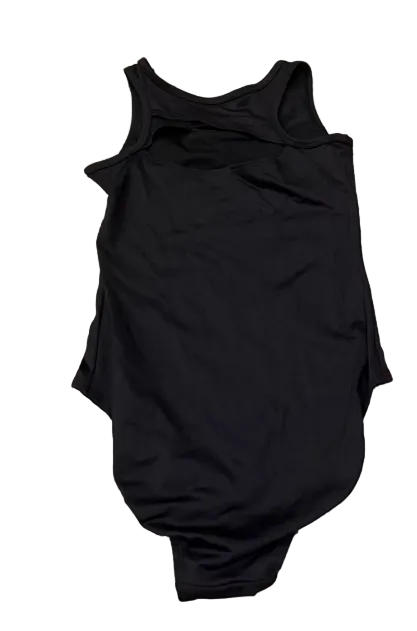 Pre-Owned Leotard Justice Medium Child 10 Black Acro Ballet Jazz