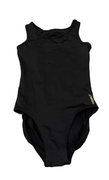 Pre-Owned Leotard Justice Medium Child 10 Black Acro Ballet Jazz