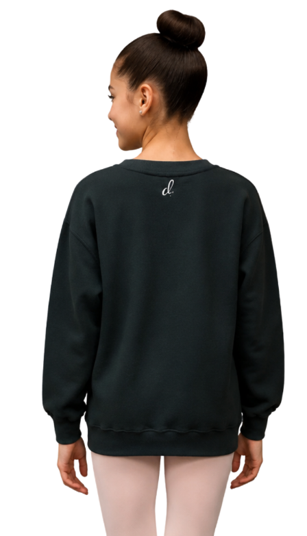 New Sweatshirt I Dance A Latte in Black Adult Sizes