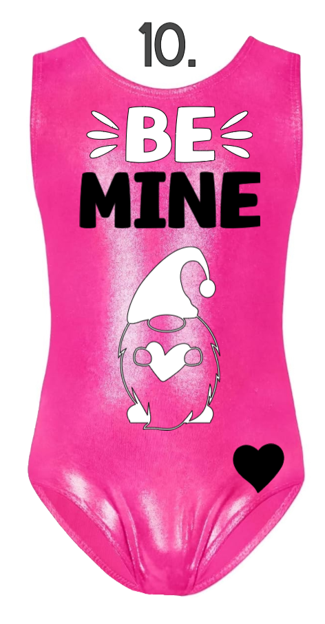 Custom Valentine Leotards - Design 10 Be Mine Gnome